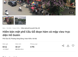 Nhà phố cổ Hà Nội ồ ạt rao bán: Giá đắt giật mình 2,1 tỷ đồng/m2, chỉ siêu giàu mới dám mua