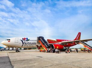 Biểu tượng du lịch Việt Nam lên thân tàu bay lớn của Vietjet