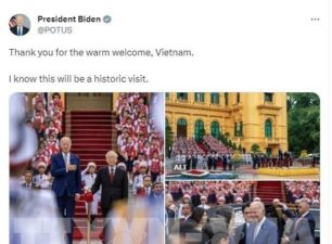 Tổng thống Mỹ Joe Biden đánh giá chuyến thăm Việt Nam là “thời khắc lịch sử”