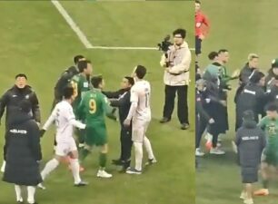 Nhà vô địch Thái League hỗn chiến với đội bóng Trung Quốc ở Cúp C1 châu Á khiến người gãy tay, người chảy máu mặt