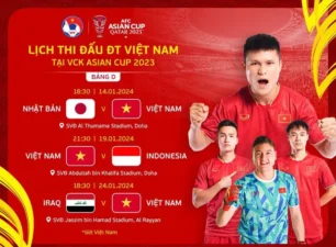 Chốt lịch ASIAN Cup 2023: Đội tuyển Việt Nam ‘đụng’ Nhật Bản ngay trận ra quân