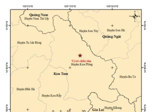 Kon Tum: Tiếp tục xảy ra trận động đất có độ lớn 4.0 tại huyện Kon Plông